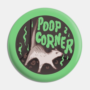 Ferret Poop Corner Pin