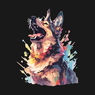 Arty Dog German Shepherd Lover T-Shirt