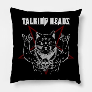 TALKING HEADS CAT ROCK - MERCH VTG Pillow