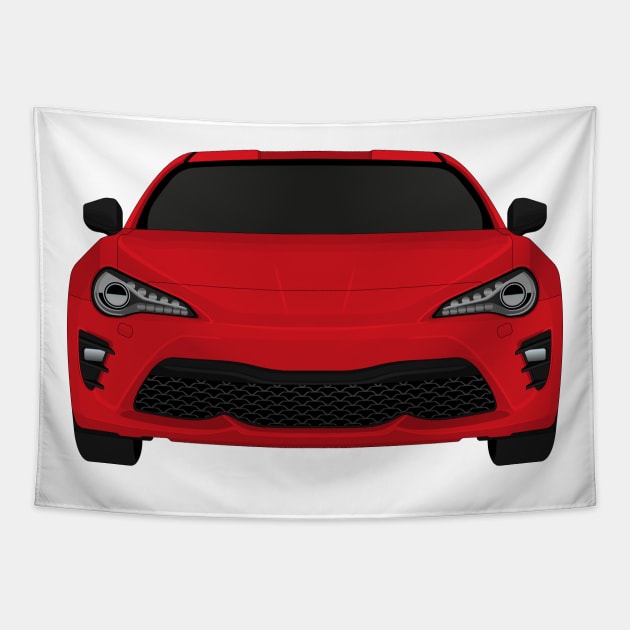 GT86 Red + black Tapestry by VENZ0LIC