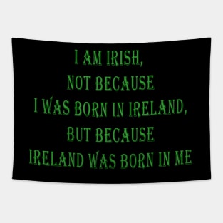 Ireland was born in me Tapestry