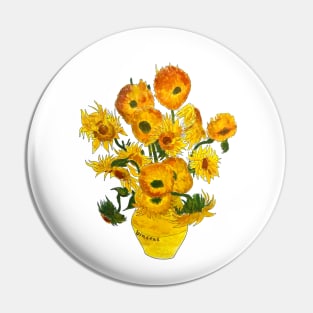 sunflower vincent van gogh no background Pin