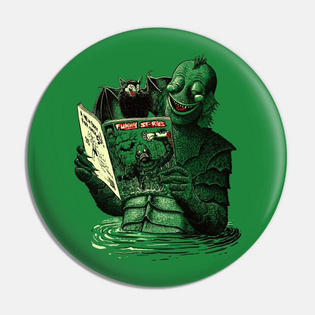 Lagoon Creature Lolz Pin by georgeslemercenaire