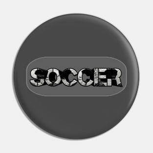 Soccer Graphic Distressed Pin