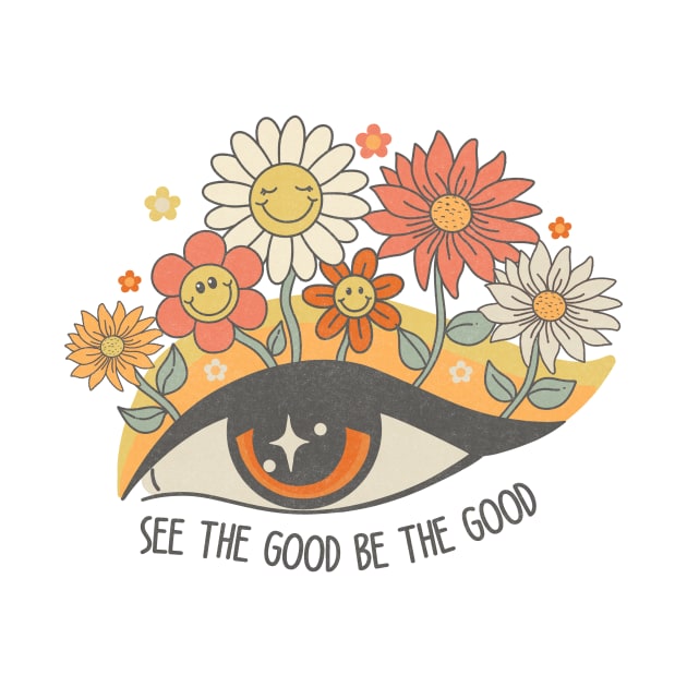 See the Good Eye with Flower by bellofraya