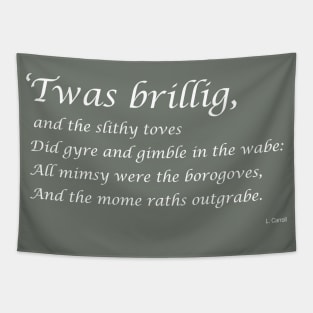 Lispe Jabberwocky quote Tapestry