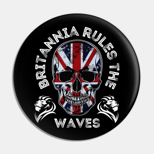 Britannia rules the waves Pin by CyphrWear