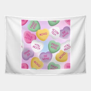 Conversation Hearts Tapestry