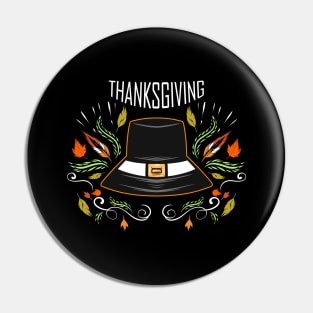 Pilgrims Hat Thanksgiving Pin