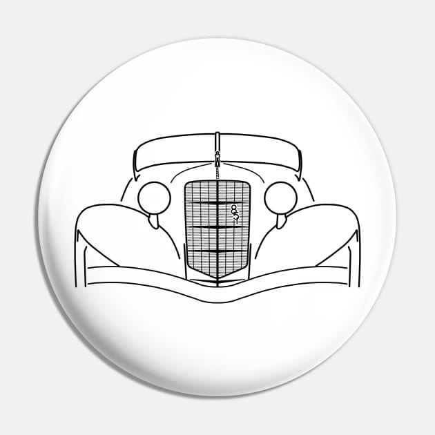 Auburn Speedster 851 1930s classic car black outline graphic Pin by soitwouldseem