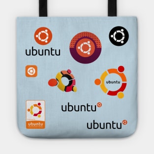 ubuntu sticker set Tote