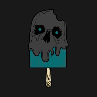 Ice Cream with a Skull Face T-Shirt