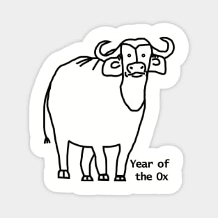 Year of the Ox Outline Magnet