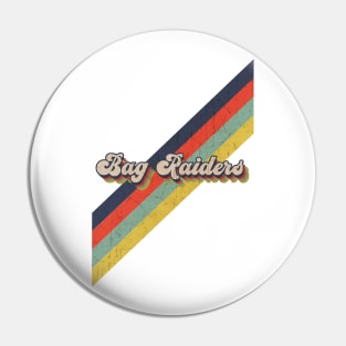 retro vintage color Bag Raiders Pin