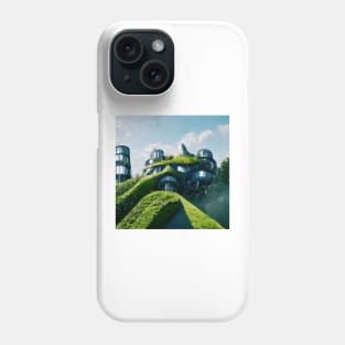 Futuristic Sustainable Castle in the Sky Phone Case