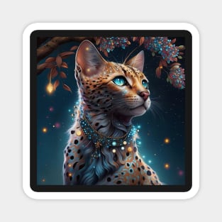 Enchanted Bengal Cat Magnet