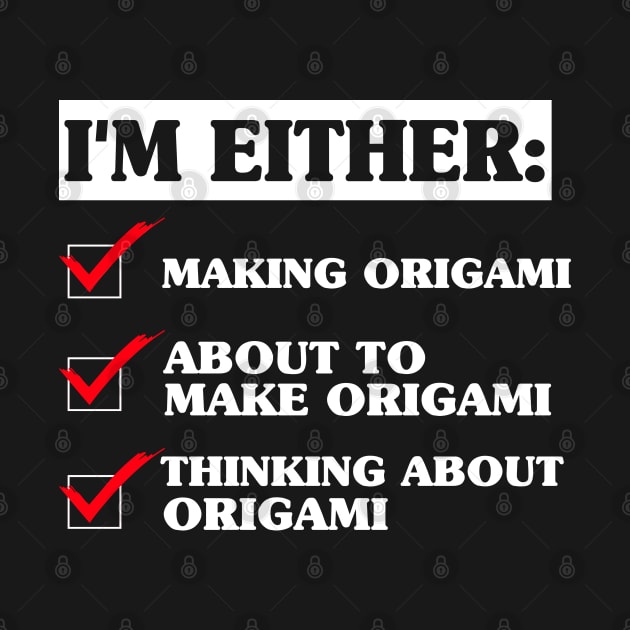 Funny Origami Lover by White Martian