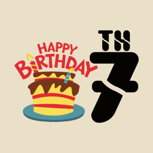 happy birthday 7th T-Shirt