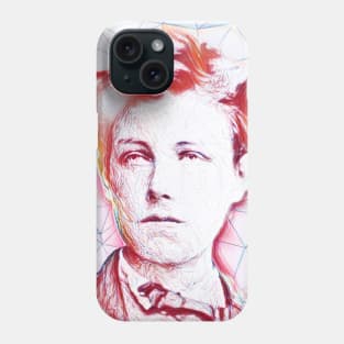 Arthur Rimbaud Portrait | Arthur Rimbaud Artwork | Line Art Phone Case