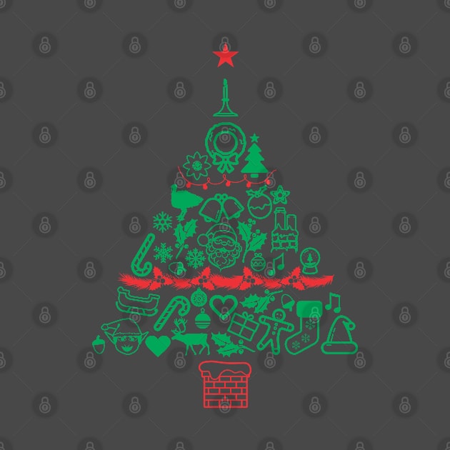 Christmas Tree Pattern Gift 3 - Funny Xmas by Vector-Artist