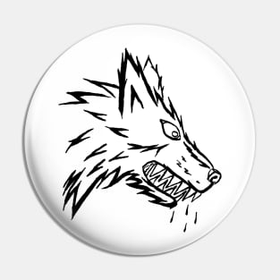 Dark and Gritty Werewolf Pin