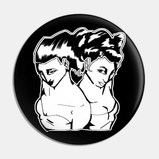 Couple of Girls Pin