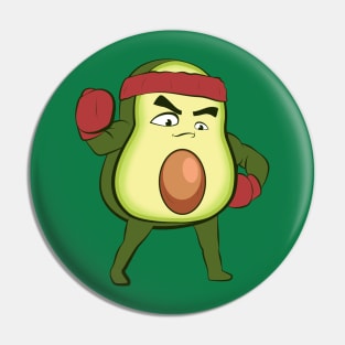 avocado boxing funny Pin