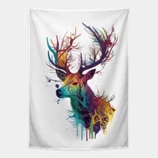 Colorful Deer #2 Tapestry