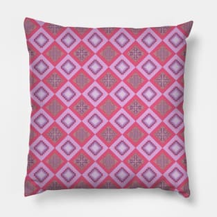 Pattern design with pink color Pillow