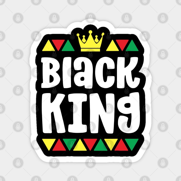 Black King, Black Man, Black Lives matter Magnet by UrbanLifeApparel