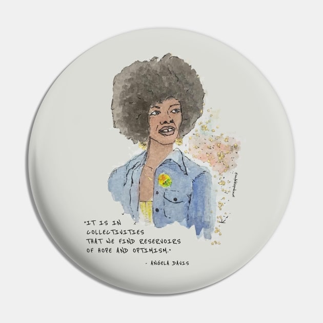 Angela Davis Pin by Say Bible Podcast