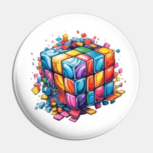 Retro 90s Rubik Pin