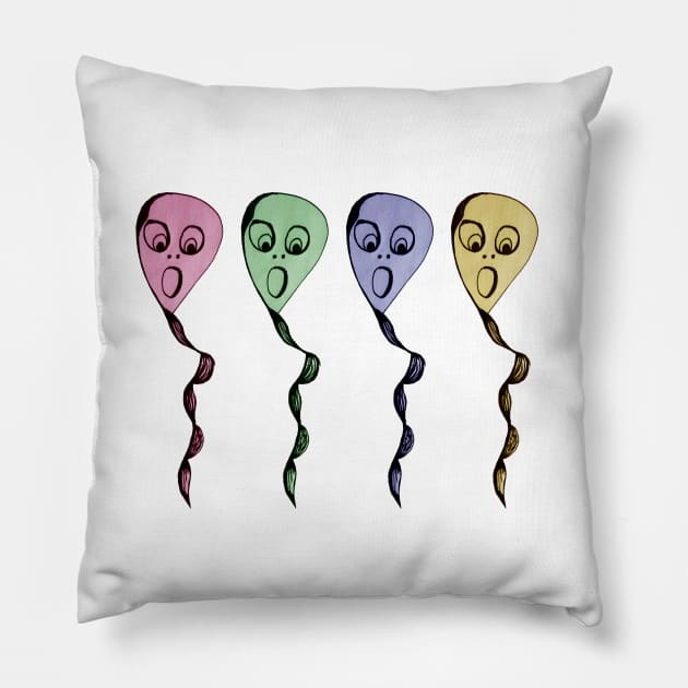 Alien Balloons Pillow by IanWylie87