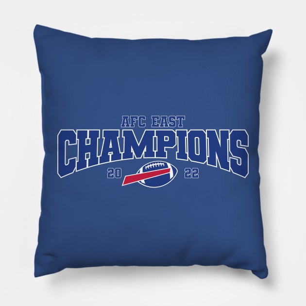 Bills AFC Champions Pillow by Nagorniak