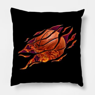 Basketball Flames Pillow