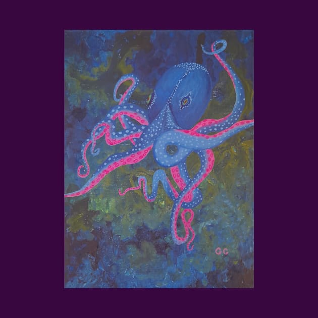 Octopus design - from my original acrylic painting sea creatures by GarryGreenwood