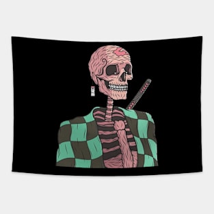 Kamado Skeleton Tapestry