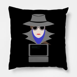 Lady Grey (Cauc W/Computer): A Cybersecurity Design Pillow