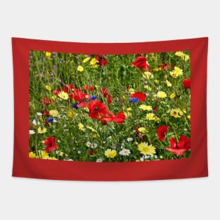 Colourful Wild Flowers Tapestry