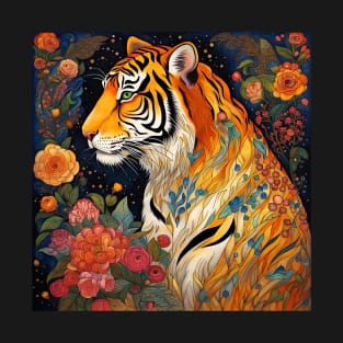 Tiger Art Under The Stars T-Shirt