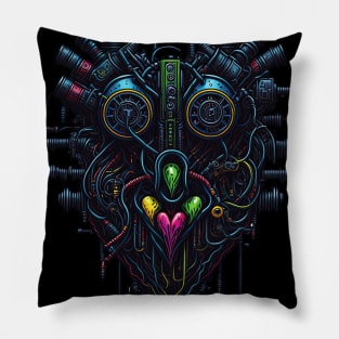 Cyborg Hearts Pillow