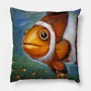 Clown fish with a Crown Pillow