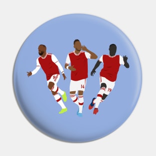 Lacazette Aubameyang Pepe Pin