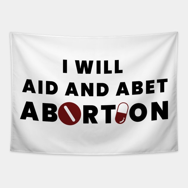 Anti Abortion Protest Design Tapestry by Eyanosa