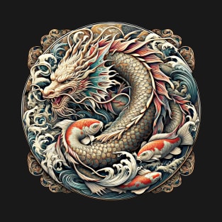 Dragon Fish Tattoo style. T-Shirt