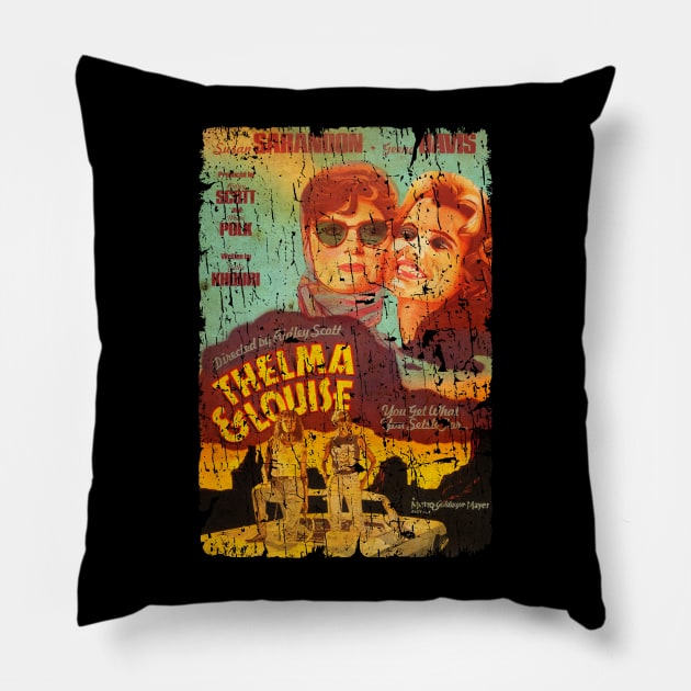 THELMA AND LOUISE MOVIE Pillow by sodakohan