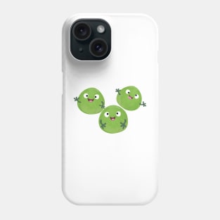 Funny Brussels sprouts vegetables cartoon Phone Case