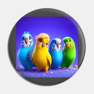 Australian parakeet love bird Pin