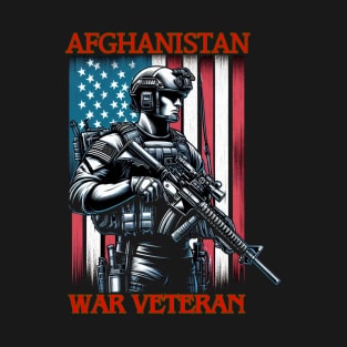 Afghanistan War Veteran - Patriotic Afghan Veteran T-Shirt