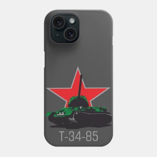 Soviet medium tank T-34-85 Phone Case